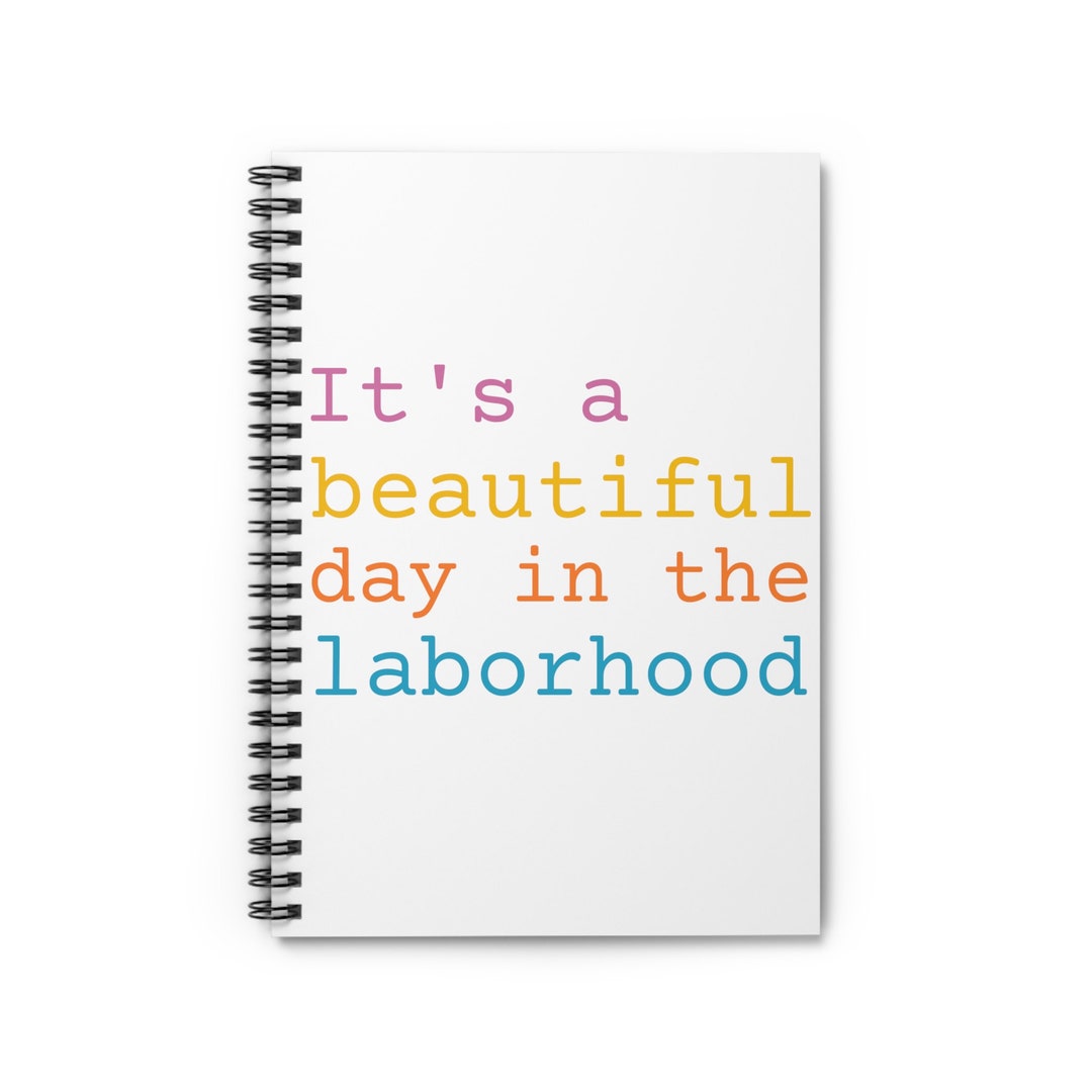 It's a Beautiful Day in the Laborhood Notebook for Doula's, Nurses, Ob ...