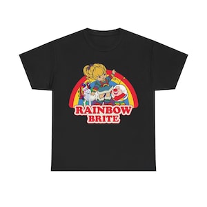 Rainbow Brite Cotton T-shirt Nostalgic Gift 80s Nostalgia 90s Nostalgia women&#39;s T-shirt
