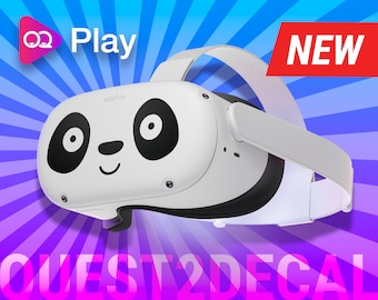 Panda Face Eyes Oculus Quest 2 Vinyl Decal Sticker