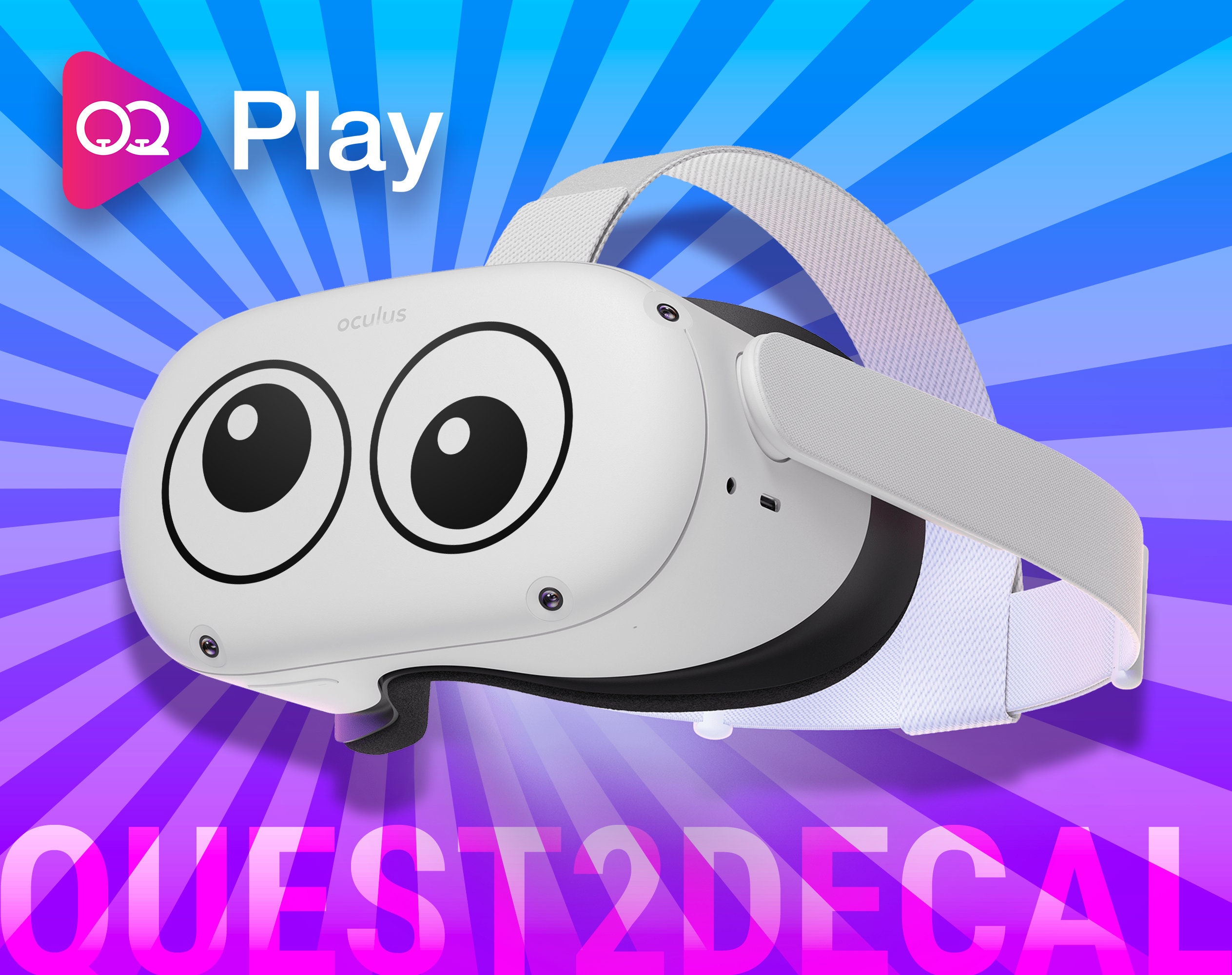 Googly Eyes Oculus Quest 2 Vinyl Decal Sticker Etsy