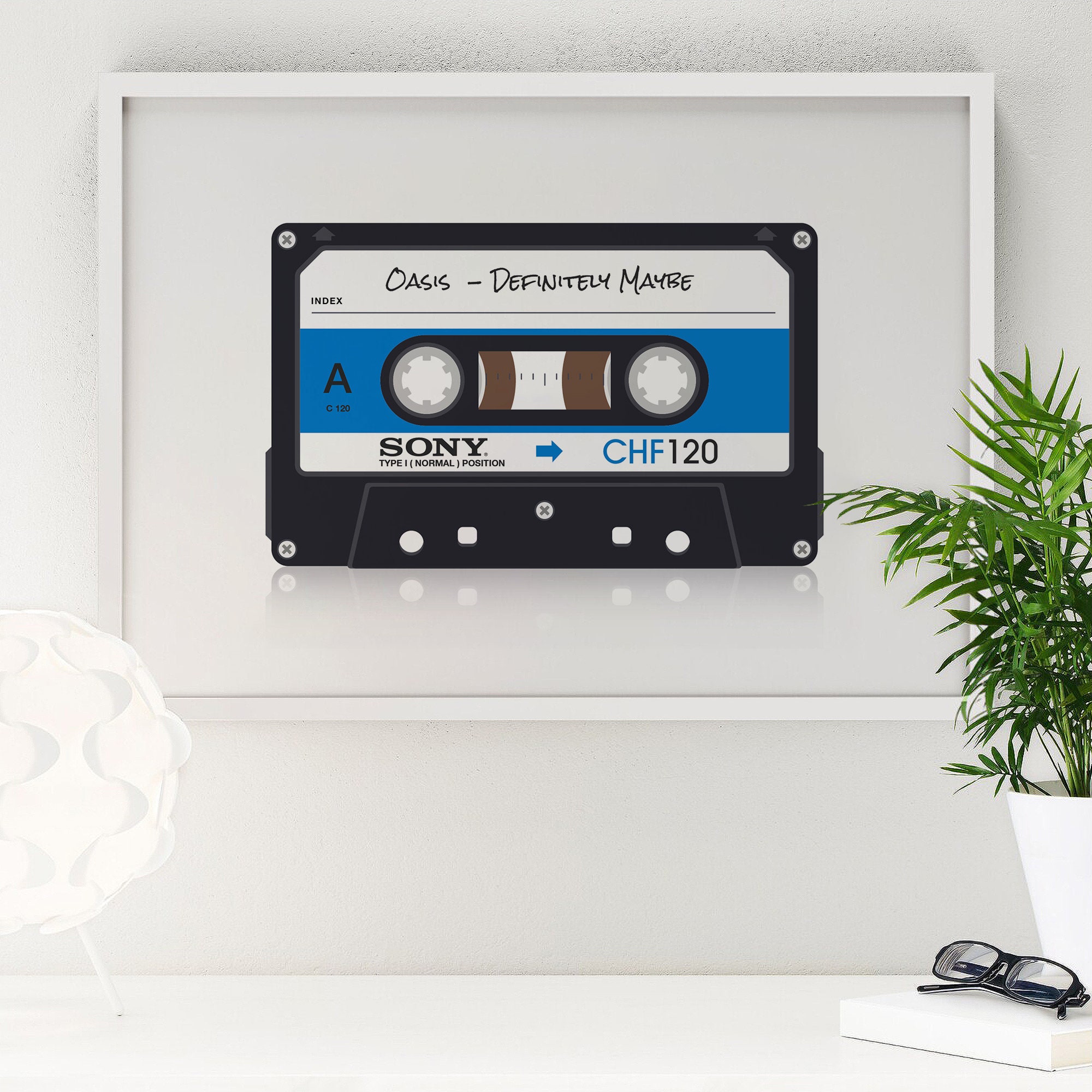 Custom Retro Cassette Print Personalised Mix Tape Wall Etsy UK