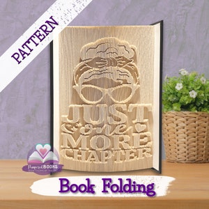 Just One More Chapter Book Folding Pattern: Well Read Woman (PDF) Messy ...
