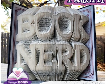 Book Nerd Glasses Folded Book Patterns: DIY Bookworm Gift (PDF Pattern + Tutorial)