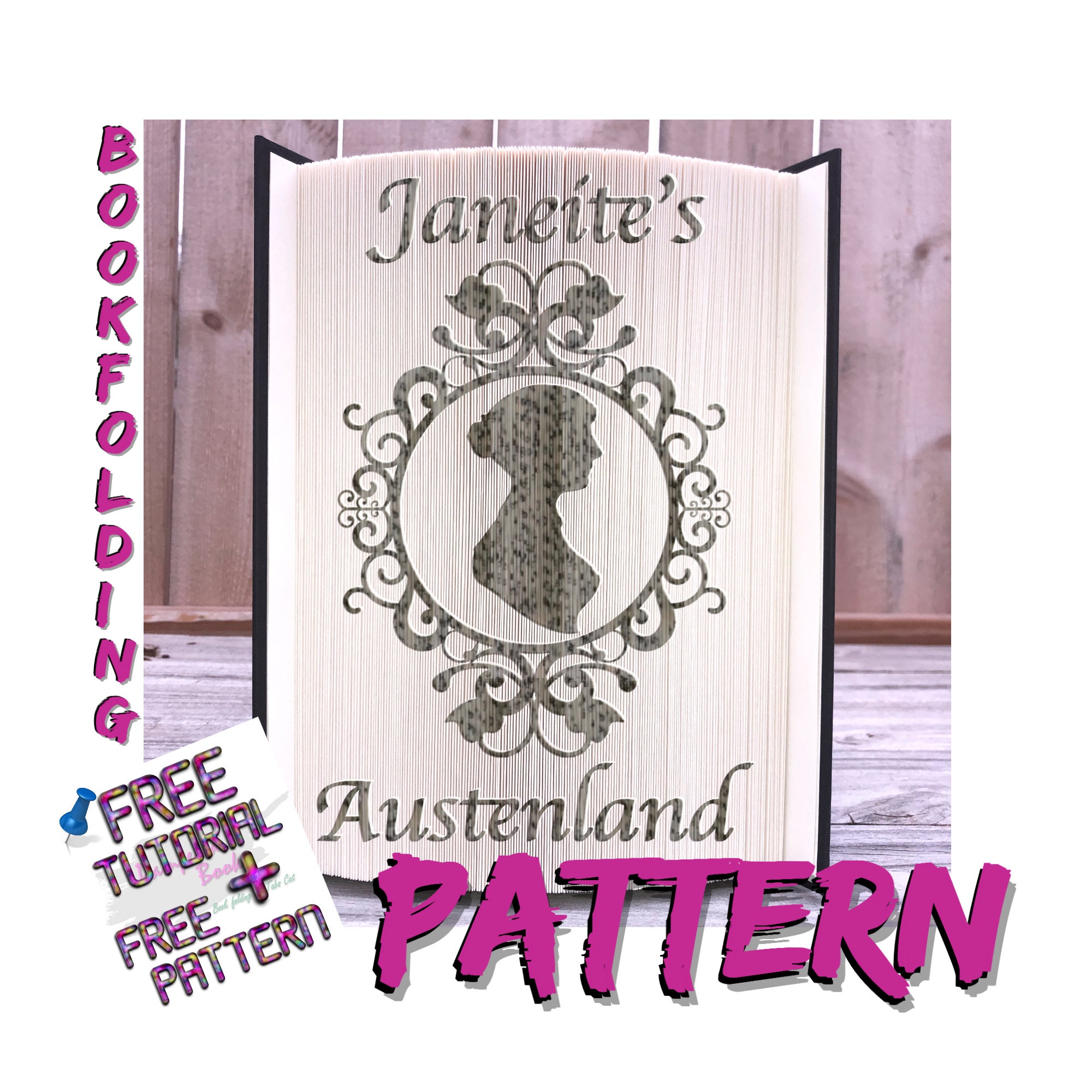 Diy Book Folding Janeite S Austenland Pattern Jane Etsy