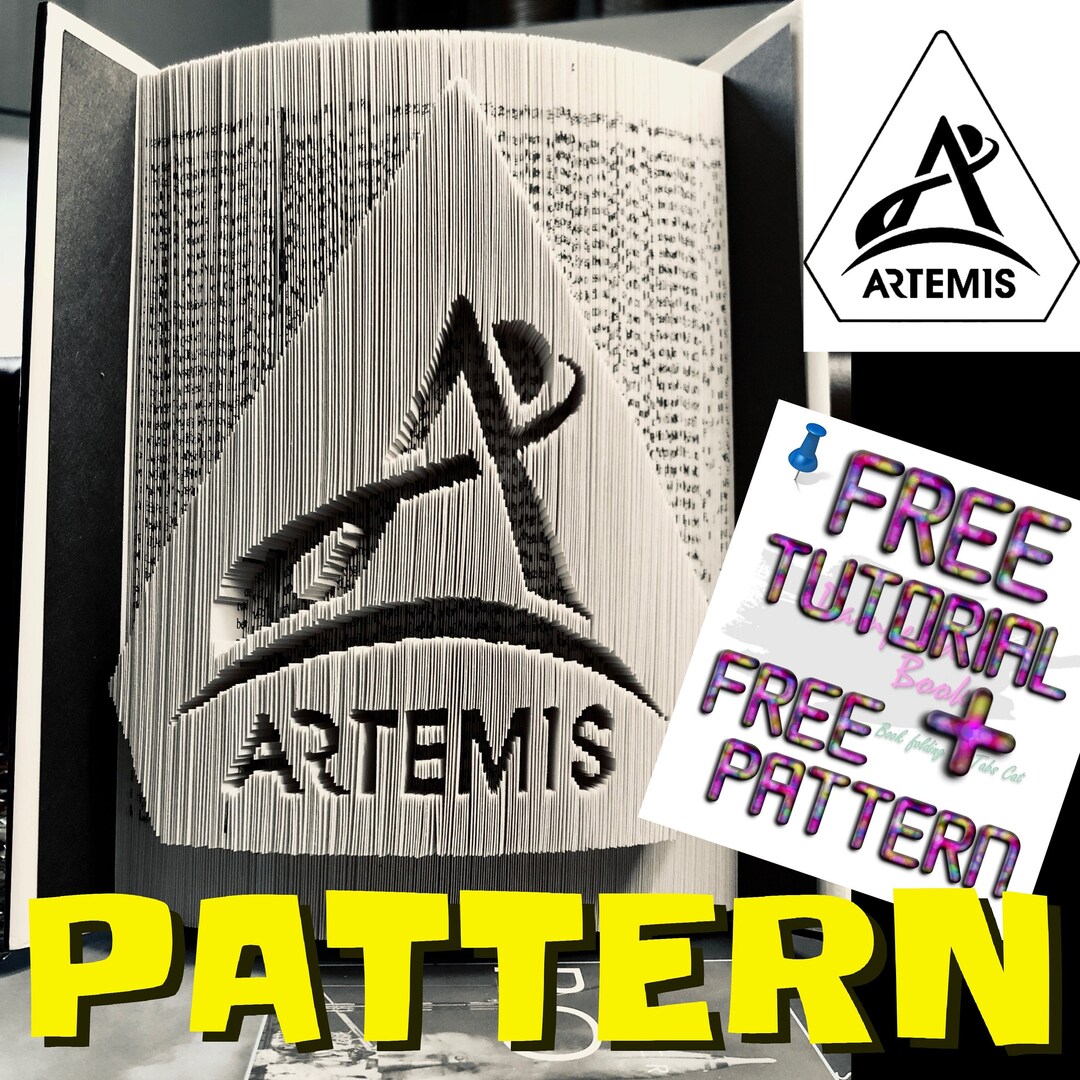 NASA Apollo 11 Artemis Logo Book Folding Pattern Free Tutorial