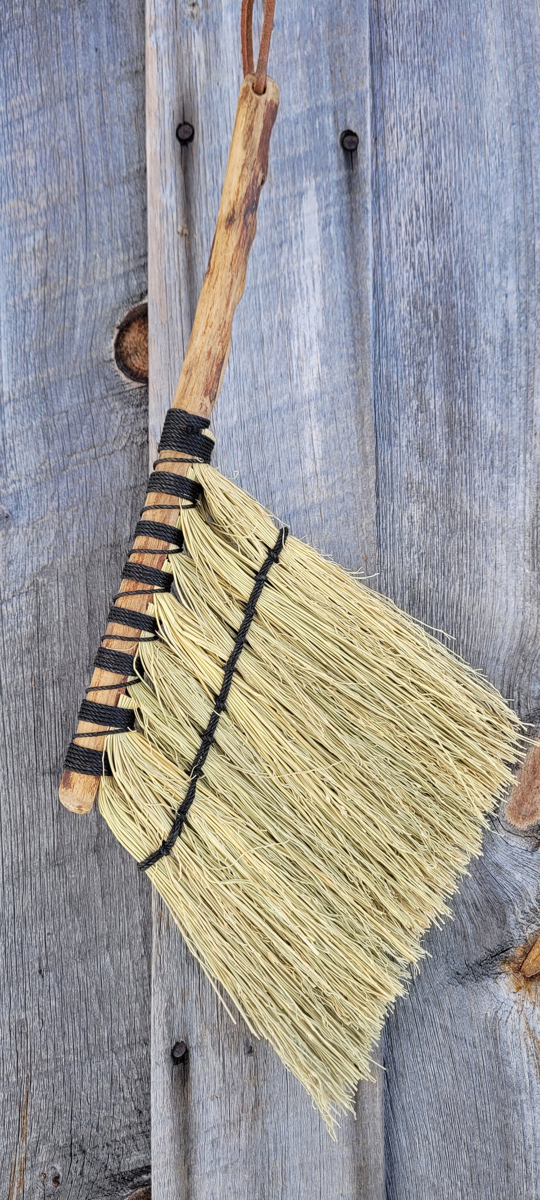 Handmade Whisk Broom With Wooden Handle - Etsy