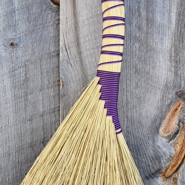 Handcrafted Long Handled Turkey Wing Whisk Broom