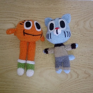 Amigurumis Gumball et Darwin