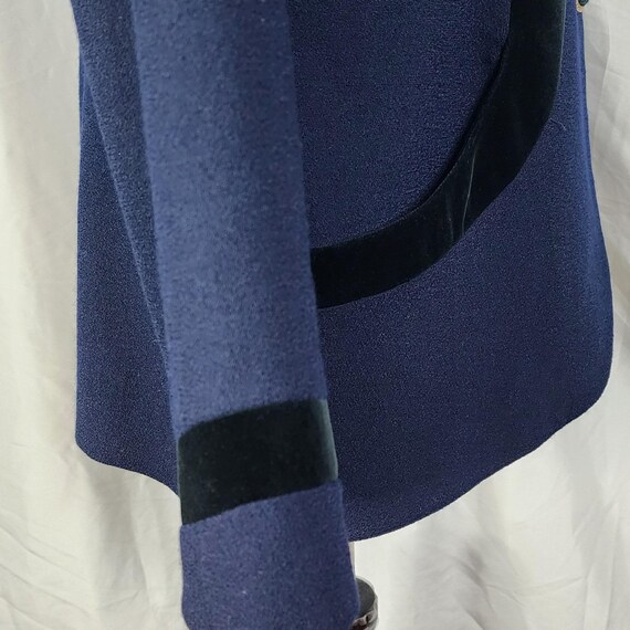 ALBERT NIPON Size 4 (vintage 8)  2pc Navy Wool & … - image 8