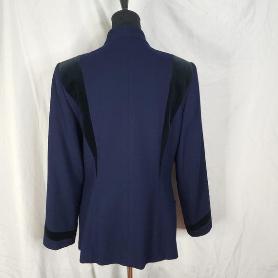 ALBERT NIPON Size 4 (vintage 8)  2pc Navy Wool & … - image 5