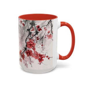 Floral Coffee Mug: Elegant Hand-Painted Style Accent Cup image 4
