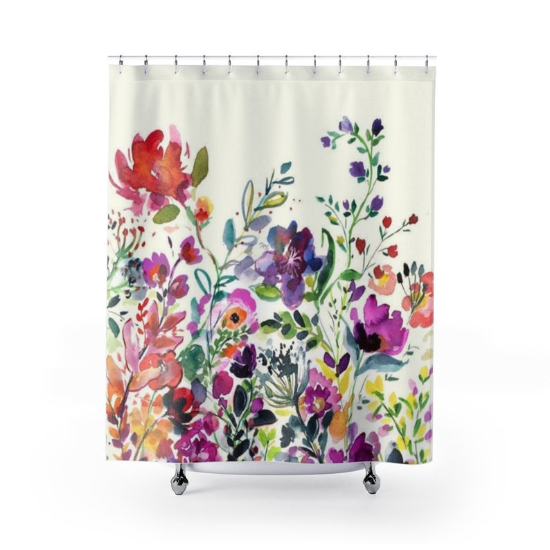 Summer Wildflowers|Floral|Flowers|Cute Shower Curtains
