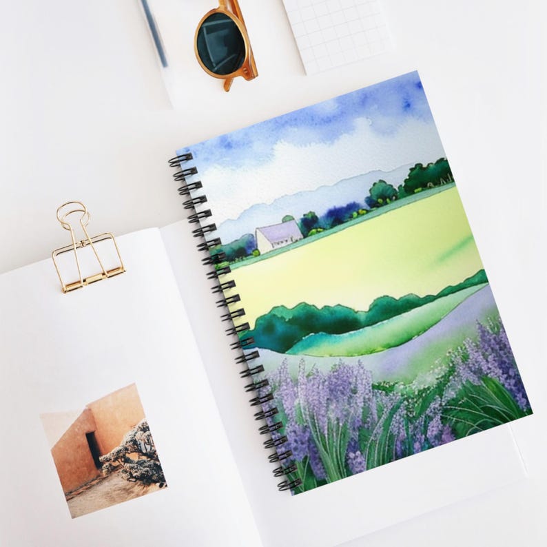 Wildflower Field Spiral Notebook: Floral Ruled Line Journal - Etsy