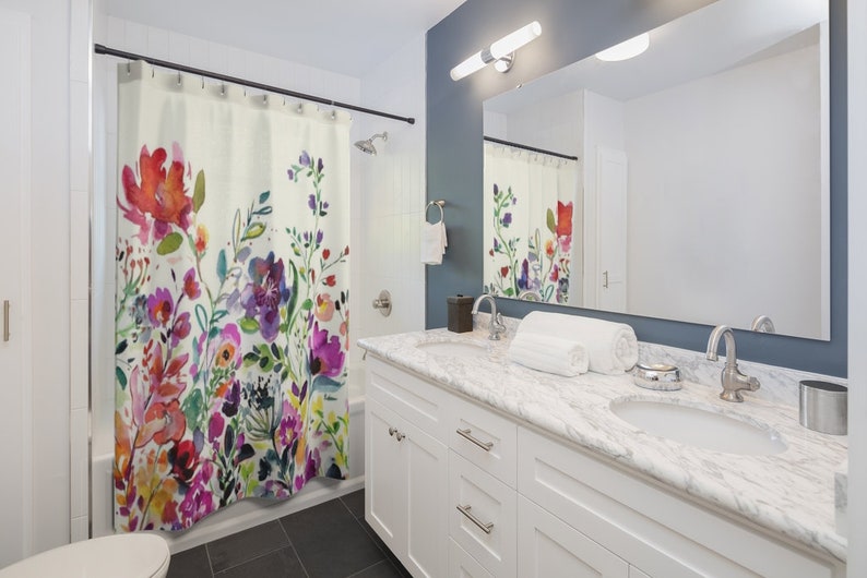 Summer Wildflowers|Floral|Flowers|Cute Shower Curtains
