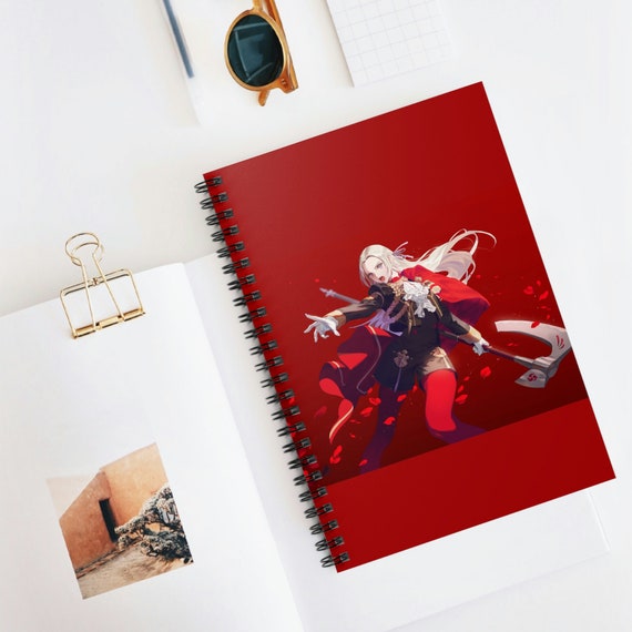 Red Anime Notebook Journal Anime Book Anime Journals Anime Notebooks, Just  a Girl Anime Gift, Spiral Notebook Ruled Line 