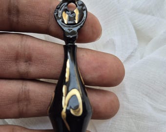 Vintage Handmade Brass Surma Dani: Eyeliner Powder Container