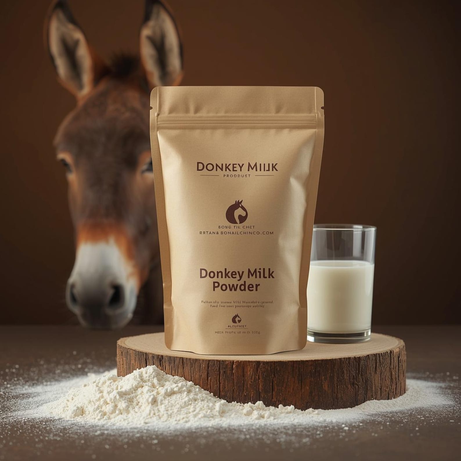 Pure Donkey Milk Powder - Freeze-dried Natural Dairy Powder | Rich ...