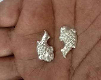 925 Silver Fish Set | Hindu Vastu Pooja, Wealth