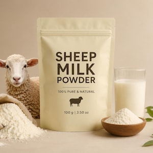 Freeze-Dried Sheep Milk Powder: 100% Natural, Gluten-Free | 100g / 3.5oz
