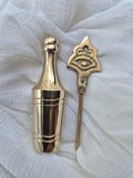 Vintage Handmade Brass Surma Dani: Eyeliner Powder Container