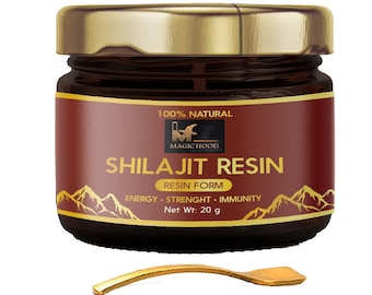 Resina Shilajit del Himalaya 100% pura orgánica (proceso hecho a mano)