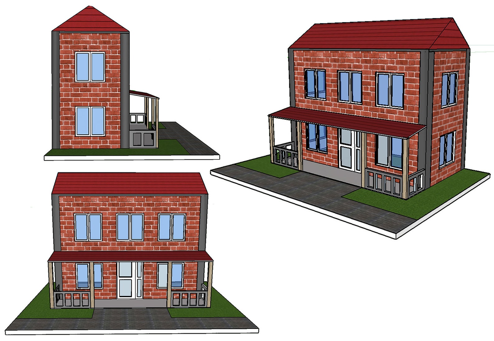 Miniature Brick Building Kits Mansion Pack Etsy