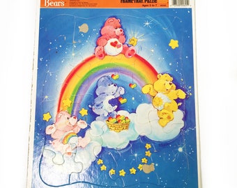 CARE BEARS Golden Frame Tray Puzzle 4625 - A Vintage 1986 Elena