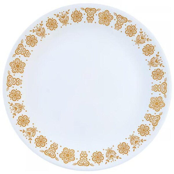 Corelle Butterfly Gold Dinner Plate 10  1/4" Vintage Corningware Golden Butterfly