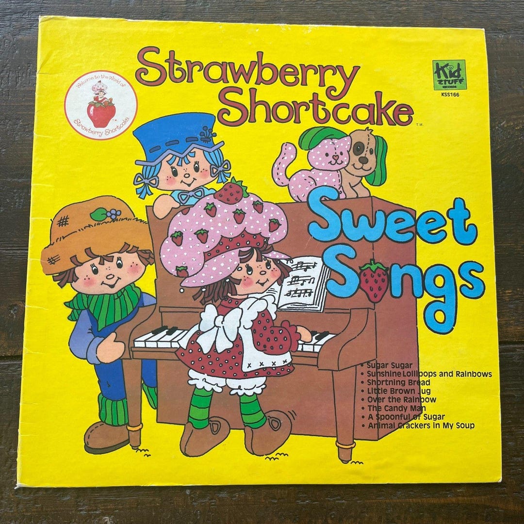 Strawberry Shortcake Sweet Songs Vintage Vinyl LP 1980 Children's Music ...