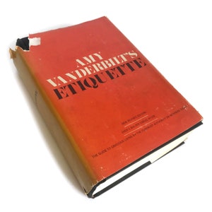 Amy Vanderbilt&#39;s Etiquette | Guide to Gracious Living by Foremost Authority on Manners | Vintage Hardcover | Illustrations by Andy Warhol