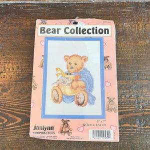 Janlynn Bear Collection 105-30 Framed Cross Stitch Kit New Sealed