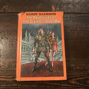 VTG Book: Adventures of the Stainless Steel Rat Harry Harrison Dust Jacket 1970s