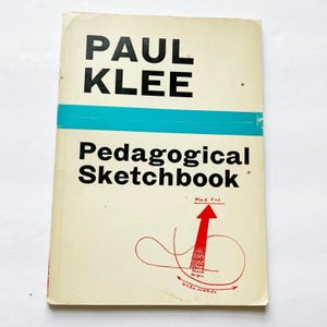 Cuaderno pedagógico de Paul Klee, Faber Paperbacks, Bauhaus Vintage 1977. Publicado originalmente en Inglaterra en 1953.