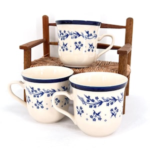 Sango Provence 260 Bouquet Mug Coffee Cup Blue Flowers Japan