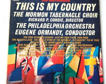 Este es mi país - Coro del Tabernáculo Mormón 2 discos de vinilo LP con carpeta desplegable