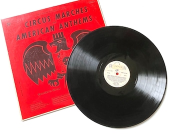 Circus Marches and American Anthems Vinyl LP Record Album Concertone 20106 1959
