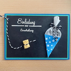 Einladungskarte Einschulung Schulanfang Einladung