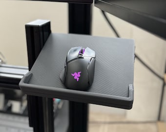 Alfombrilla de ratón para marco de aluminio (230 mm de ancho) Grande / Accesorios para simulación de carreras / Archivo STL disponible