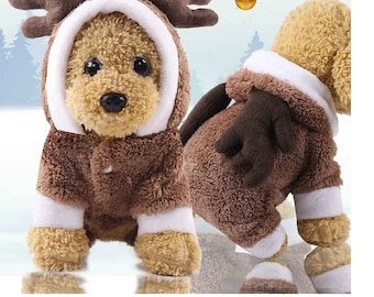 fluffy reindeer hoodie