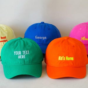 Personalized Kids Baseball Cap: Custom Embroidered Name, Children&#39;s Hat
