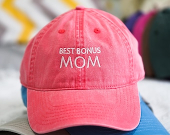 Gorra de béisbol bordada Bonus Mom, regalo para el Día de la Madre
