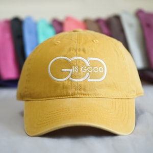 God Is Good Caps, Religious God Embroidery Baseball Hat, Vintage Jesus Hat, Christian Hat, Gift for Her