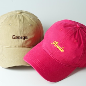 Custom Embroidered Baseball Cap for Kids, Embroidered Children Name, Personalized Kids Hat, Youth Base Cap, Baby Hats, Unique Holiday Gifts