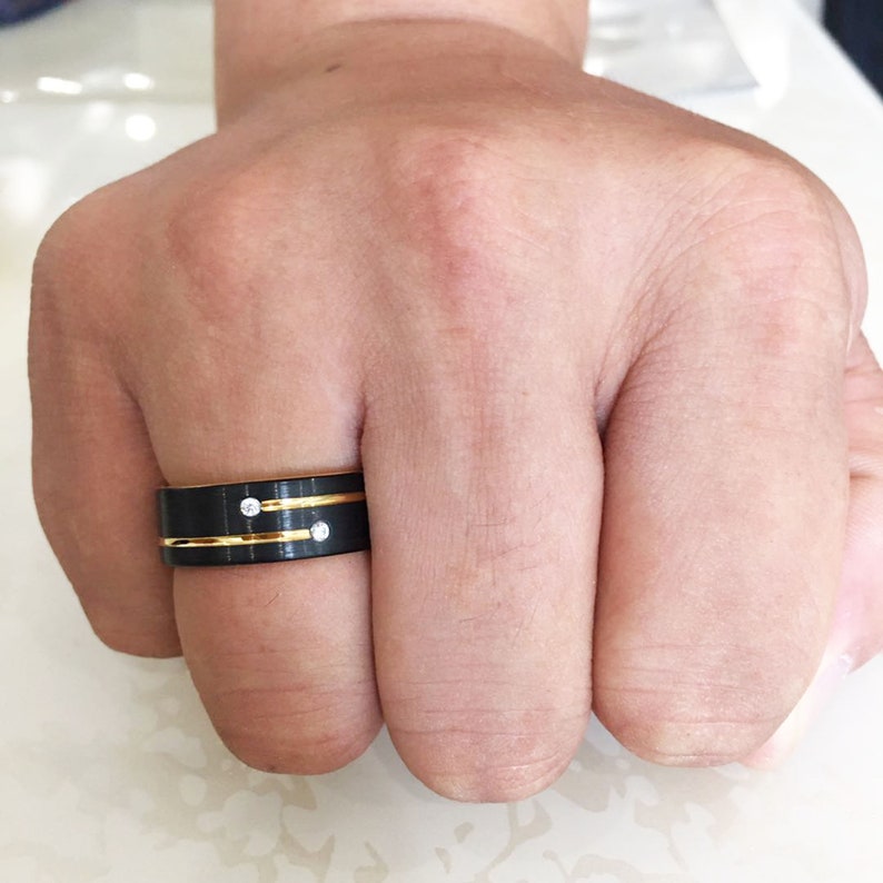 Men Tungsten Ring Black Tungsten Carbide Ring Men/'s Wedding Ring Mens Tungsten Wedding Band Engraved Anniversary Gift Men/'s Gift