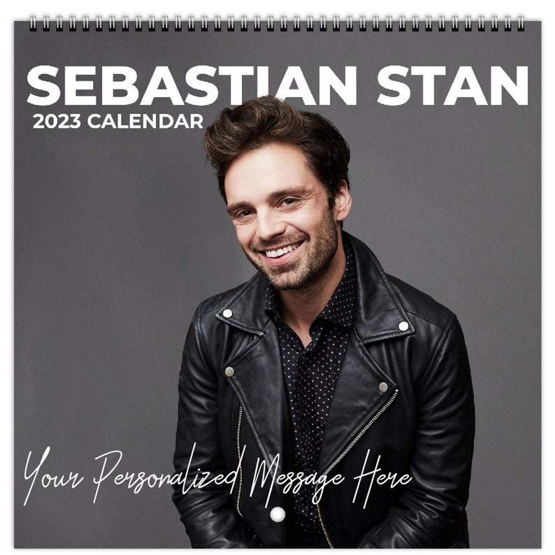 2023 Sebastian Stan Wall Calendars Personalized Gift for Etsy