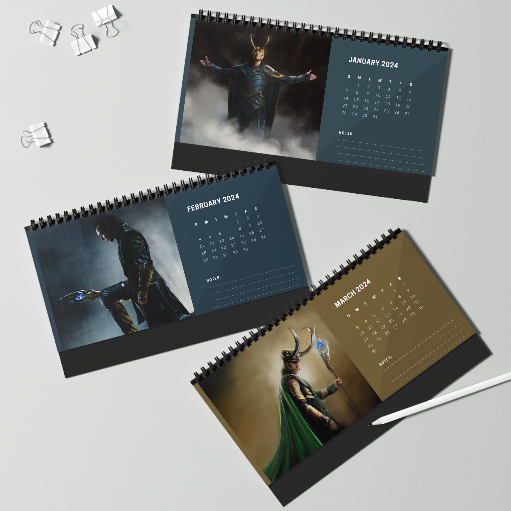 Loki Desk Calendar 2025 sold by Frail Katun SKU 4593740 Printerval Australia