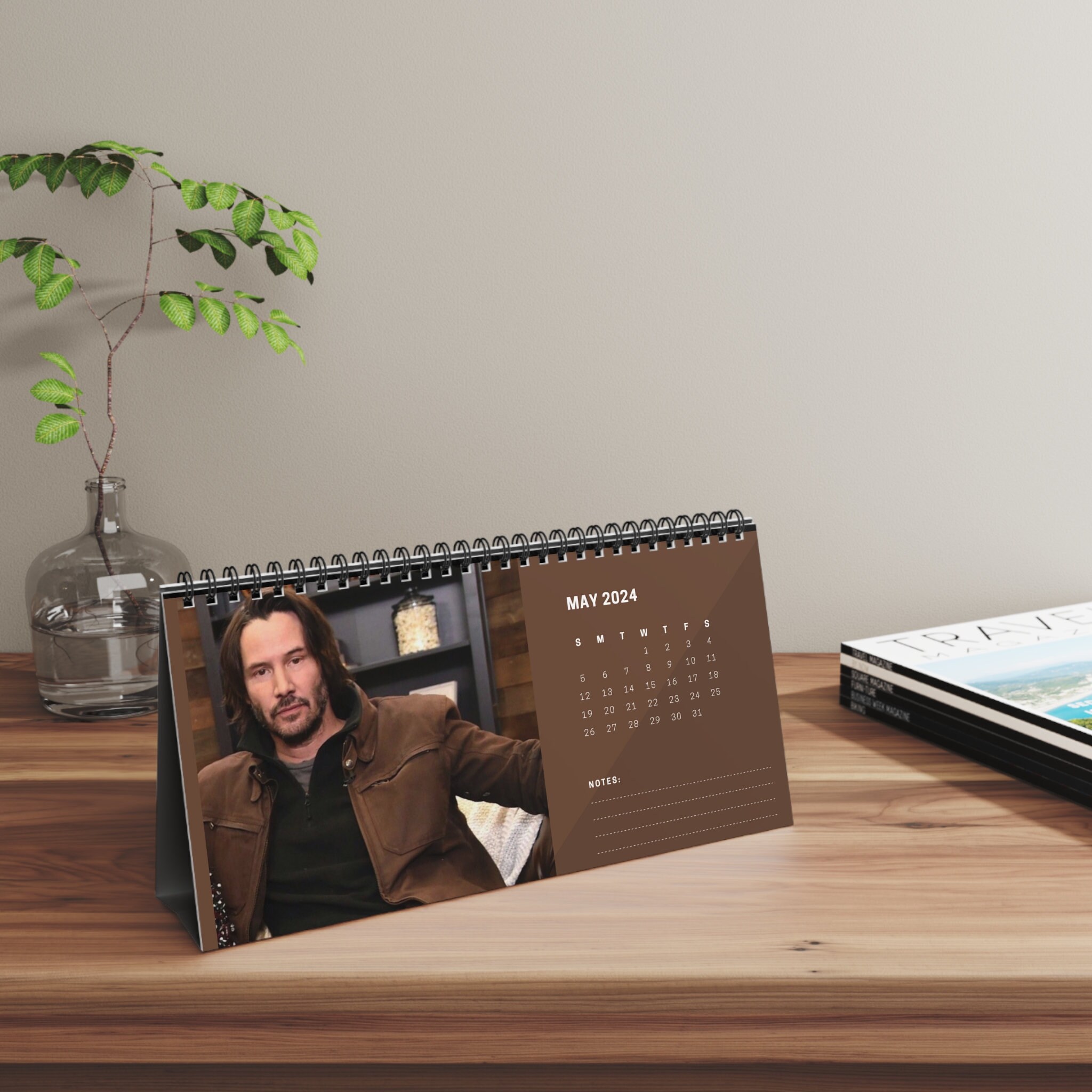 Keanu Reeves Desk Calendar