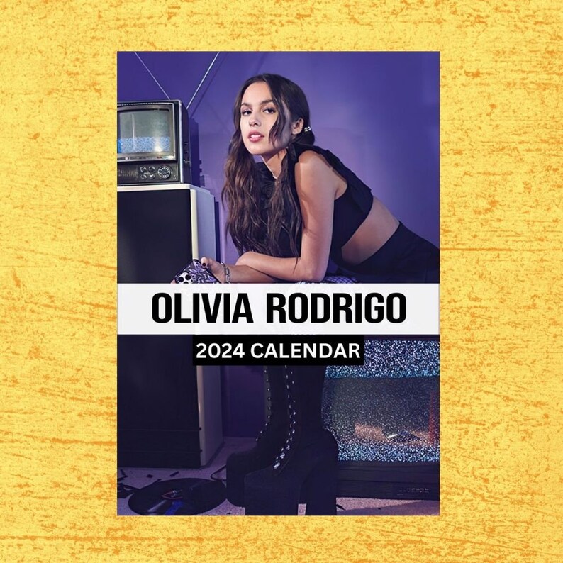 Olivia Rodrigo Calendar 2024 Wall Calendar Gift for Her Etsy Singapore