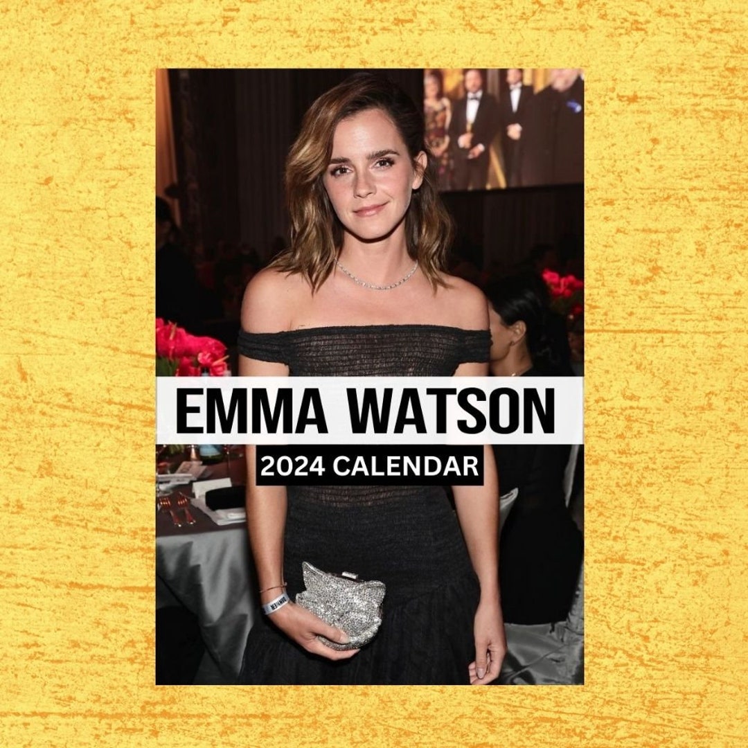 Emma Watson Calendar 2024 Wall Calendar Gift for Her Etsy