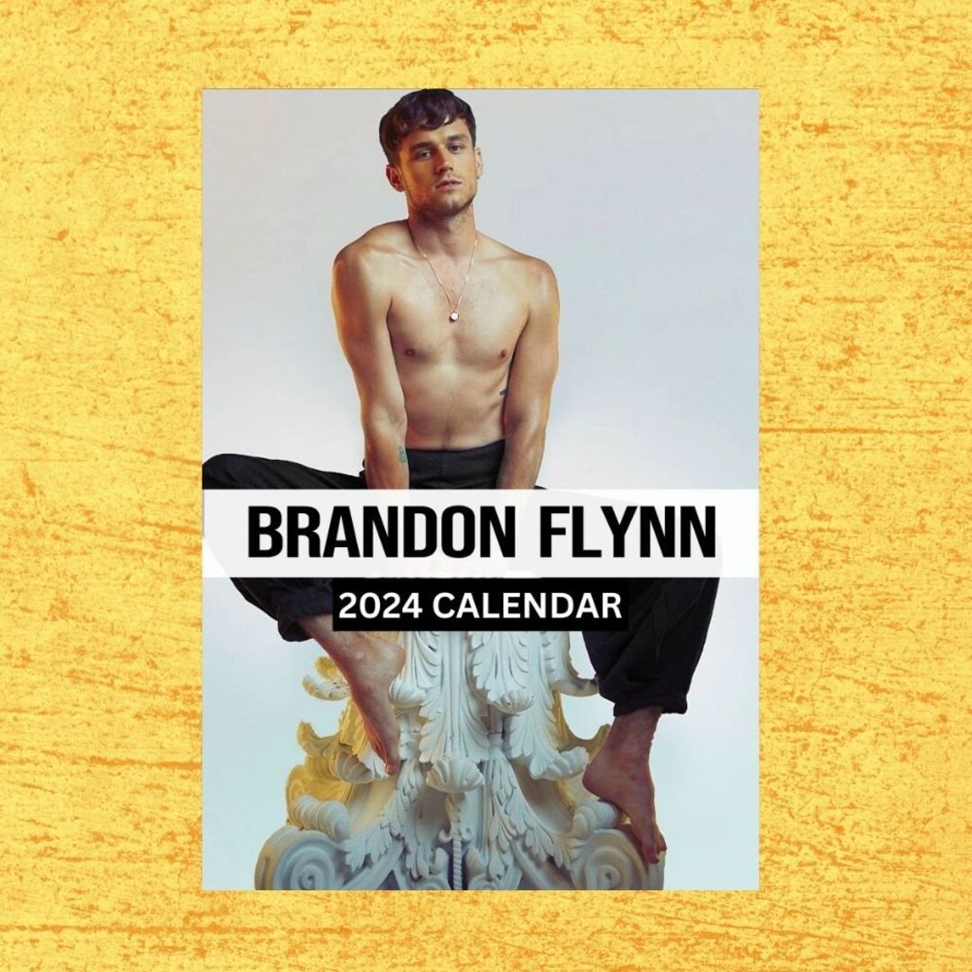 Brandon Flynn Calendar 2024 Wall Calendar Gift for Her Etsy